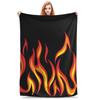 Fire Flames Blanket Soft Warm Flannel Throw Blanket Bedspread for Bed Living Room Picnic Travel Home Sofa