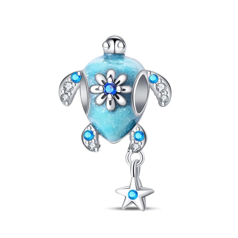 925 Silver Sea Turtle Crab Starfish Fish Charms Pendants For DIY Jewelry Making Bracelets Necklaces