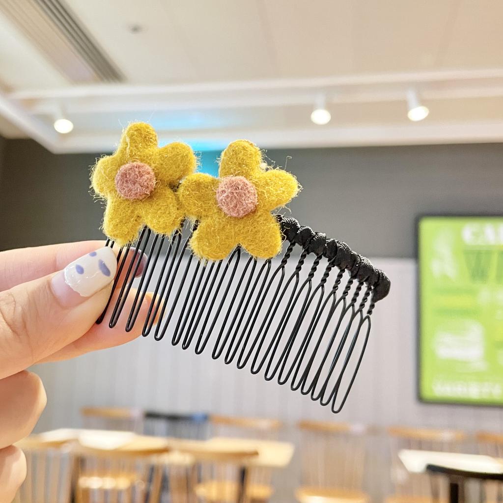Mode Kinder Haarnadel Kleine Mädchen Pony Gebrochenes Haar Haarnadeln Mädchen Candy Farbe Süße Nette Einsatz Kamm Frauen Haar Zubehör