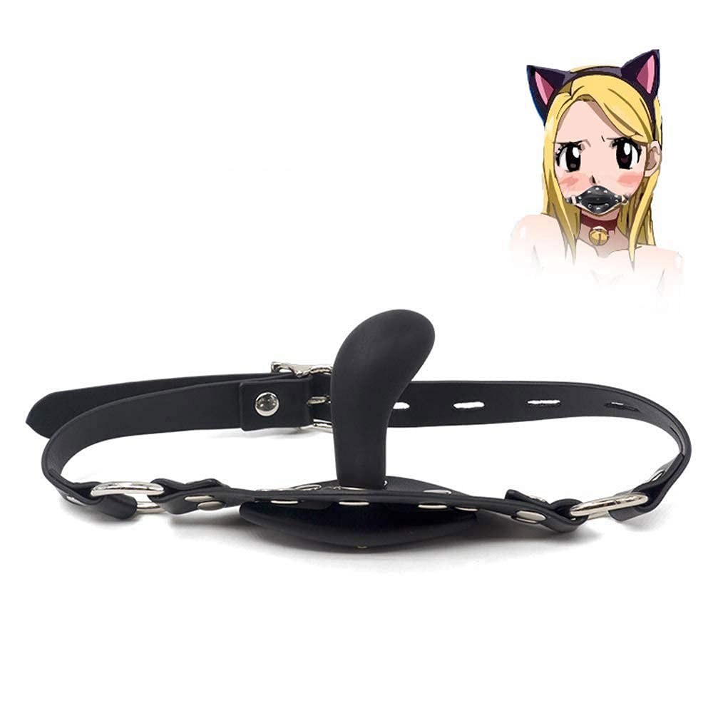 Orirya SM Inflatable Mouth Gag with Silicone Air Pump Operated Restraints for SM Adult Black Padlock, Cosplay, Unisex, Toy,