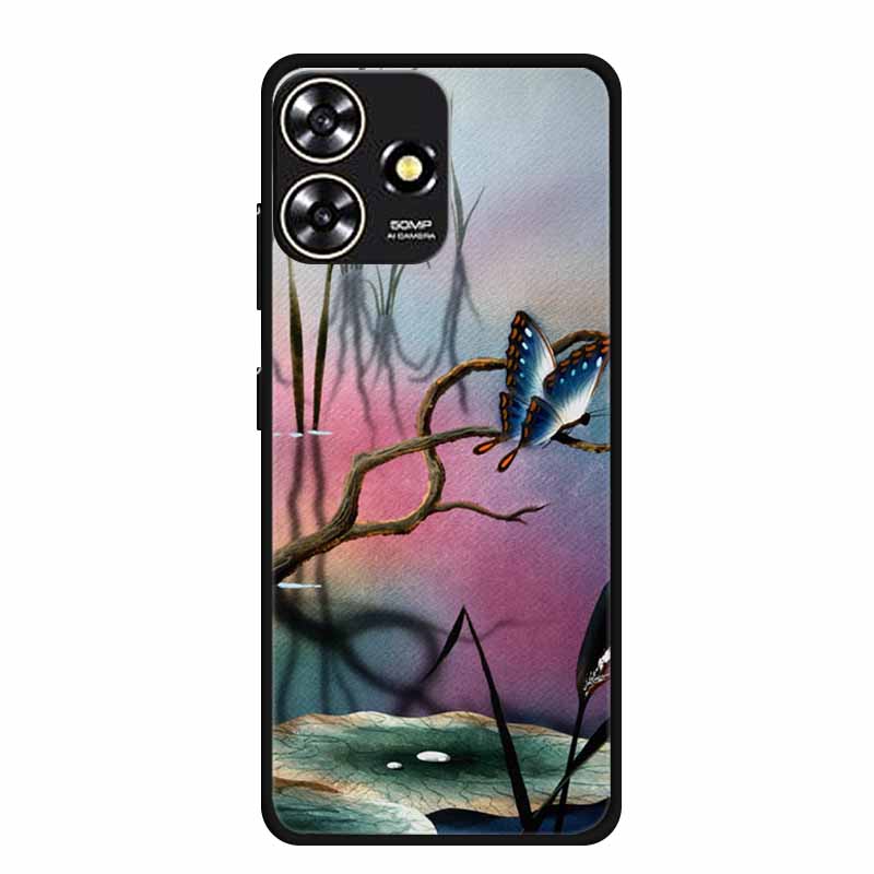 Cool Silicone Cover for ZTE Blade V50 Design 4G Case Printed Fashion Soft Back Cover for Blade V50Design Case Protective Shells