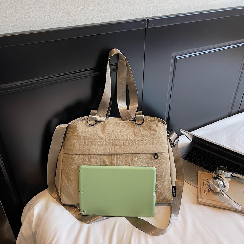 Women's Shoulder Bag Lightweight Solid Color Large Capacity Crossbody Bag