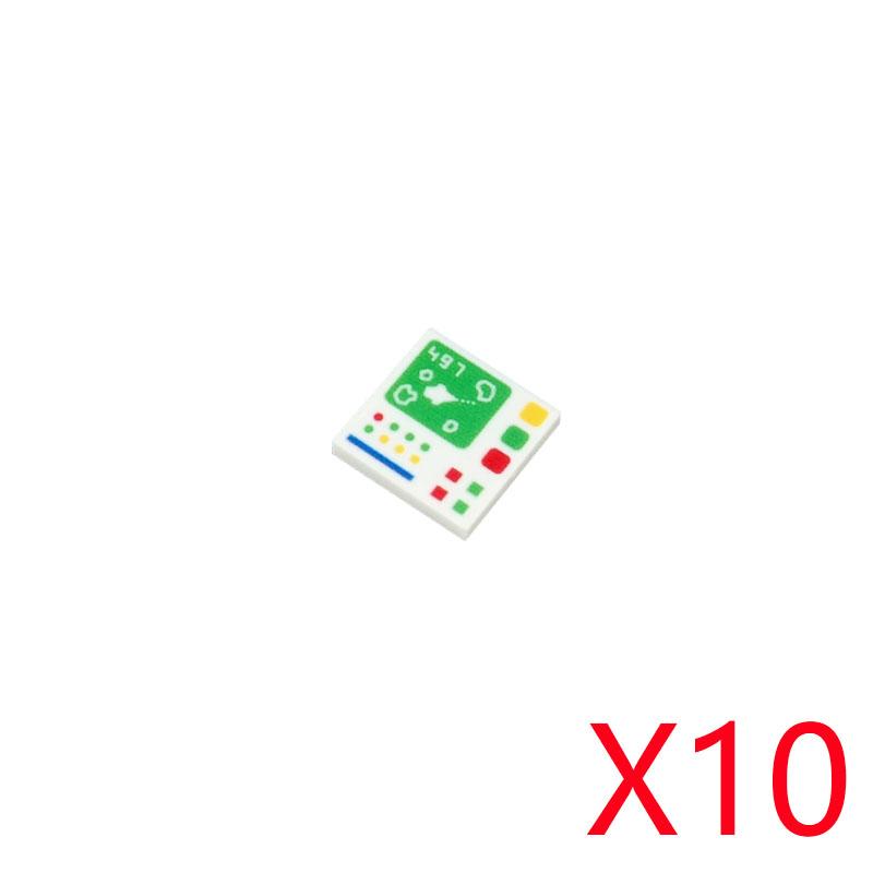 Scene Model Printing Accessories Building Blocks Dashboard Screen Keyboard Mouse Control Buttons Mini Compatible Brick Toy N08