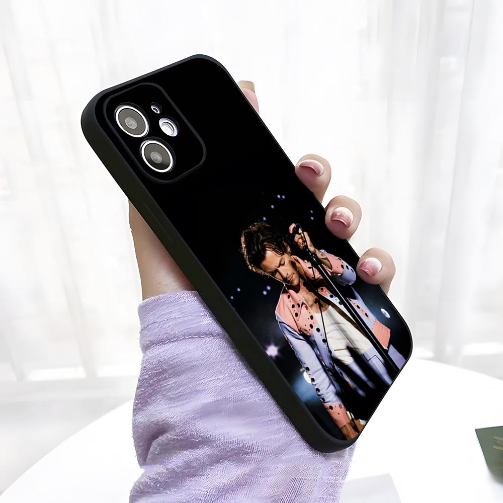 

H-Harry Styles Phone Case For IPhone 17 Pro Max 15 Pro 16 14 Plus 12 13 Mini 11 Pro Shockproof Soft Cover iPhone14