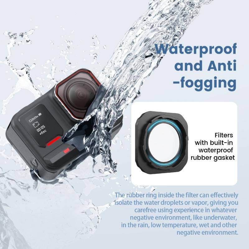 4 in 1 Scratch Resistant Lens Filters with ND8/16/32 and Polarizer for AcePro2 Professional Videography