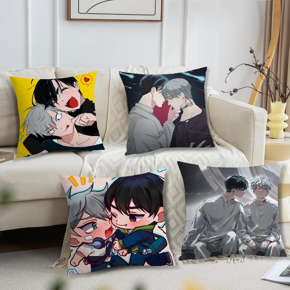 anime fanart a-Alien Stage Ivan Till chibi Comfortable soft Pillow Case for Sofa Living Room Home office Decor Protective Covers