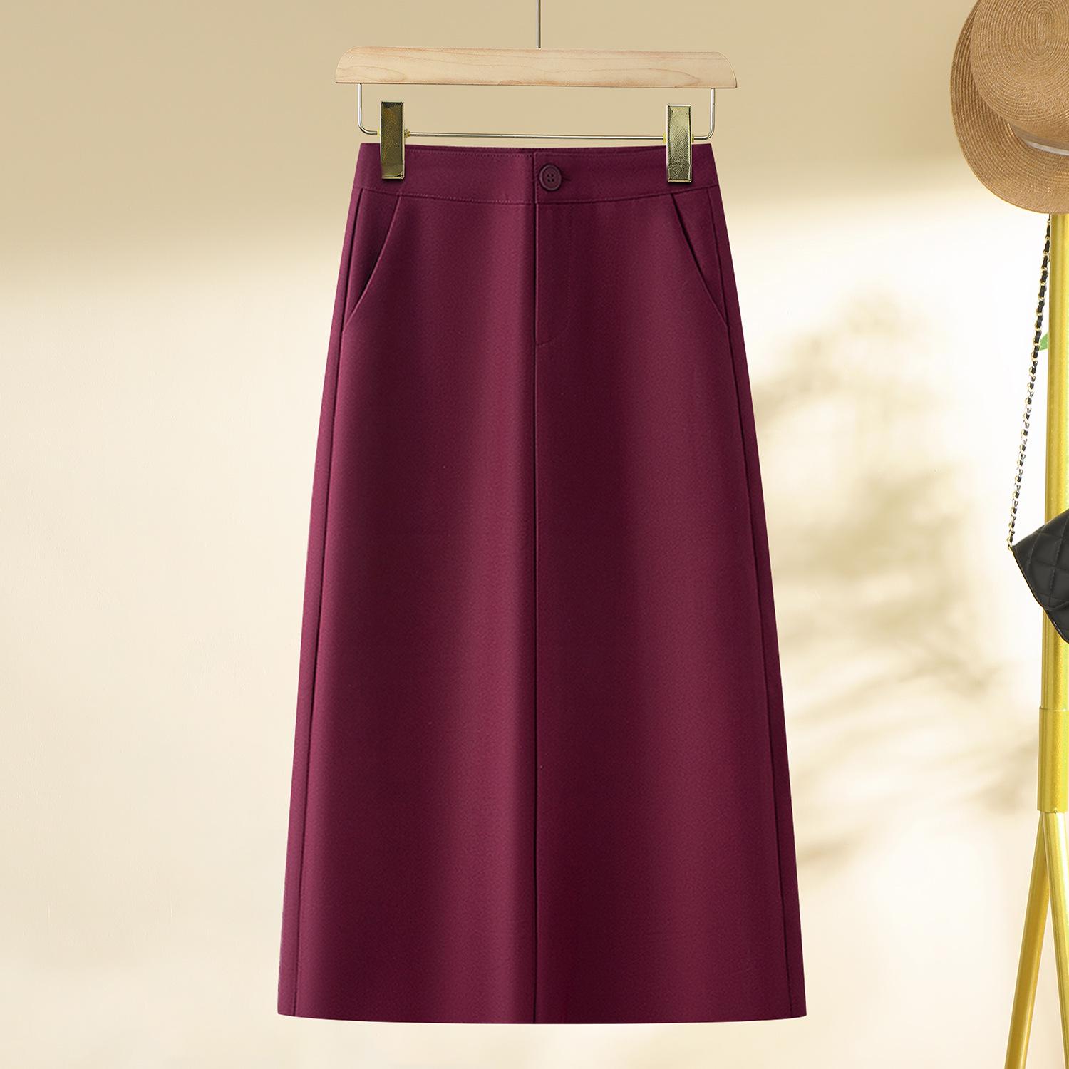 

Ankola Women s High-Waisted Red Midi Skirt - A-Line & Hip-Hugging for Spring and Autumn 2025 XXXL: 135-145 lbs