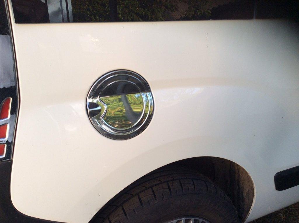 Накладка на лючок бензобака (нерж.) для Citroen Nemo