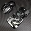 Phone Case for iPhone 17 Air 11 12 13 Pro Max 14 15 16 Plus 16e Soft Shell Fashion Totem Dragon