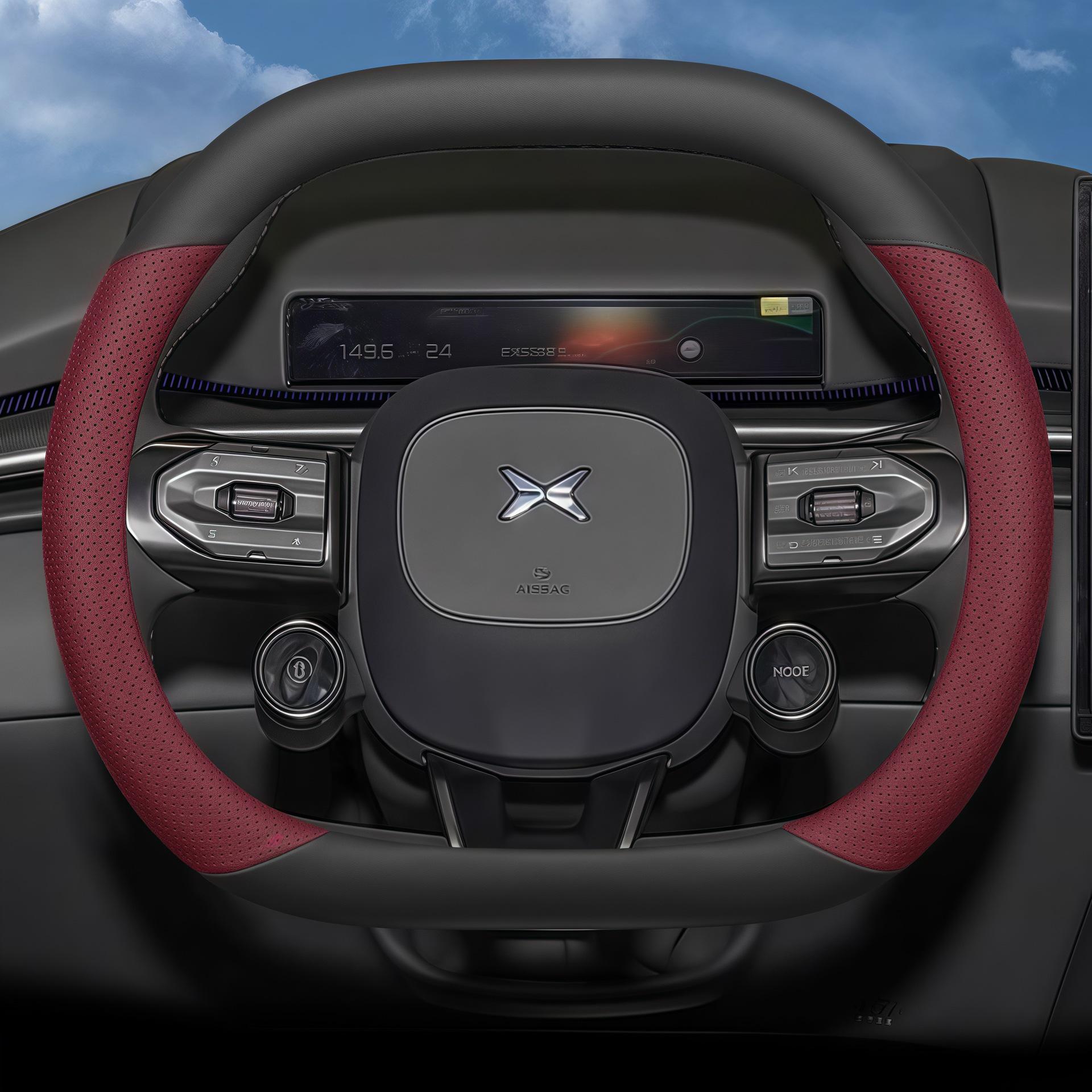 All-Season Steering Wheel Cover for 2025 XPeng P7 - Interior Upgrade Accessory. XPeng P7
