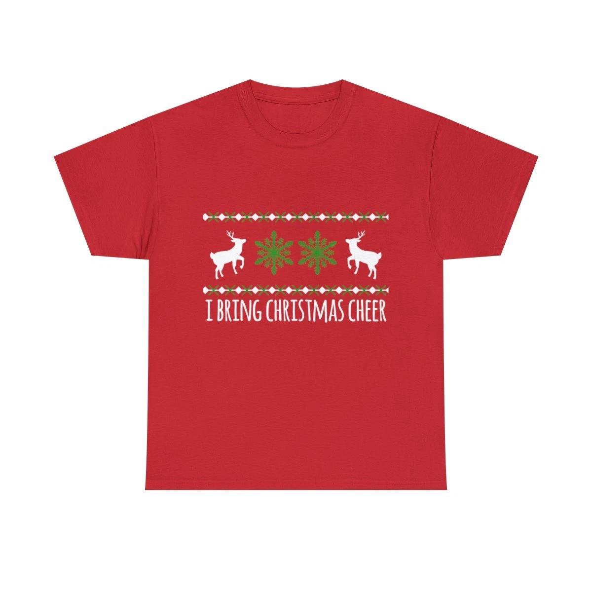 I Bring Christmas Cheer Graphic Tee Shirt M