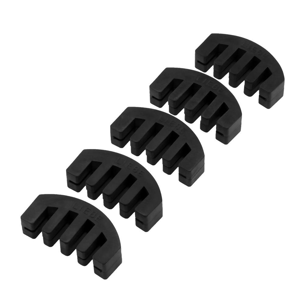 

5pcs Fiddle Silencer Elastic 5-Prong Rubber Violin Mufflers Professional Replacement for 4/4-3/4 Stringed Instrument Accessories