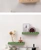 Solid Wood Lace Wall-Mounted Decorative Shelf for Home Living Room