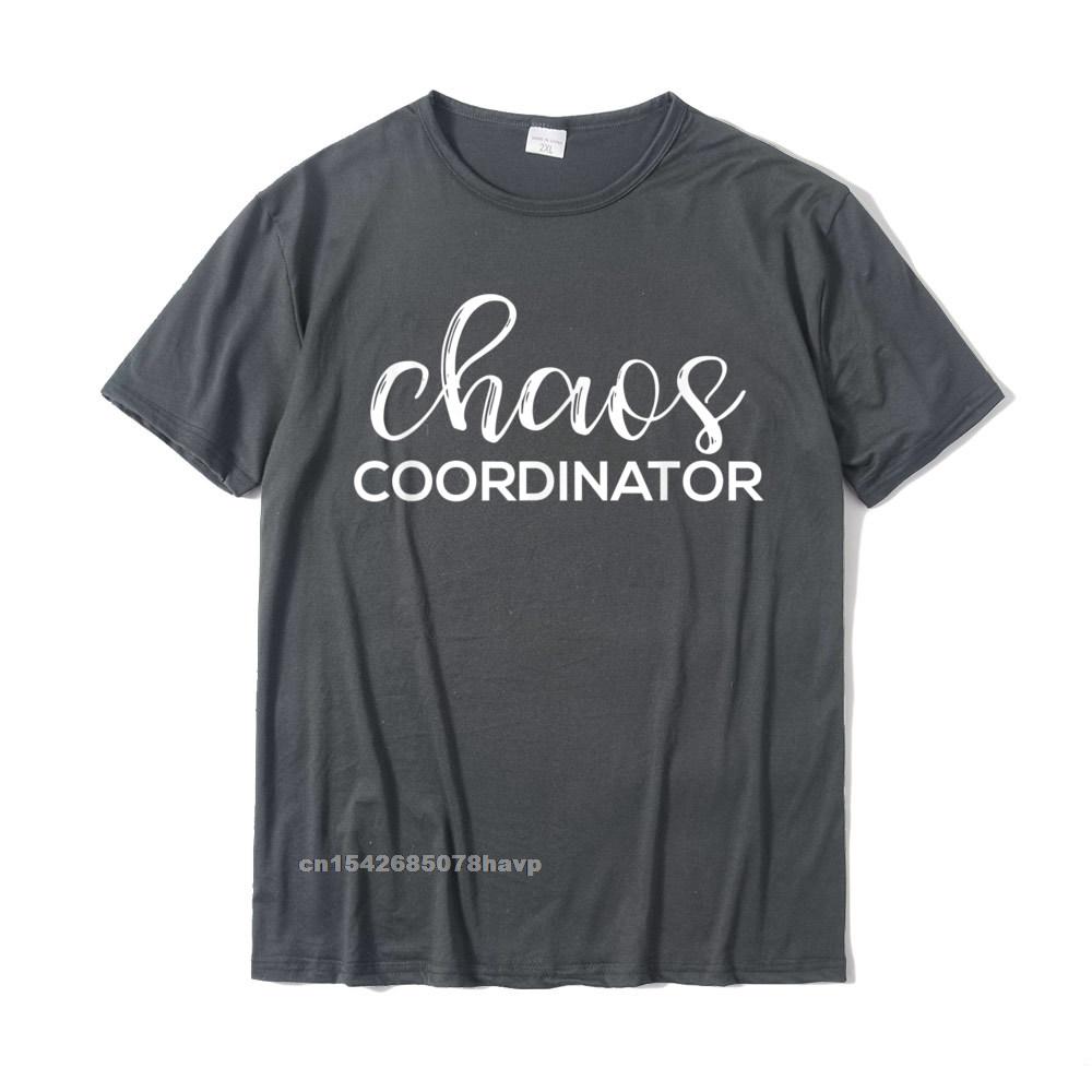 Chaos Coordinator Funny Printed Graphic Mom Babysitter Nanny TShirt Funny Unisexs Tops Shirts Top TShirts Cotton Printed On