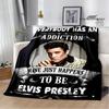 E-Elvis-Presley Retro print deken dekens voor bedden Picknickdekens Flensdeken Zachte en comfortabele deken verjaardagscadeau