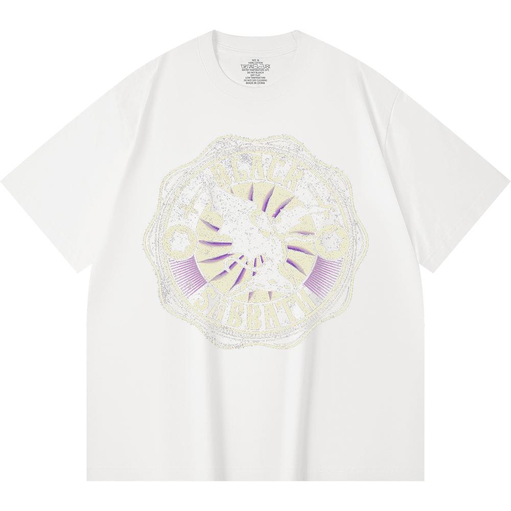 230 Gsm 100% Cotton Heavy Metal T-Shirt  Rock Band Popular Music Print Unisex Heavy Cotton T Shirt