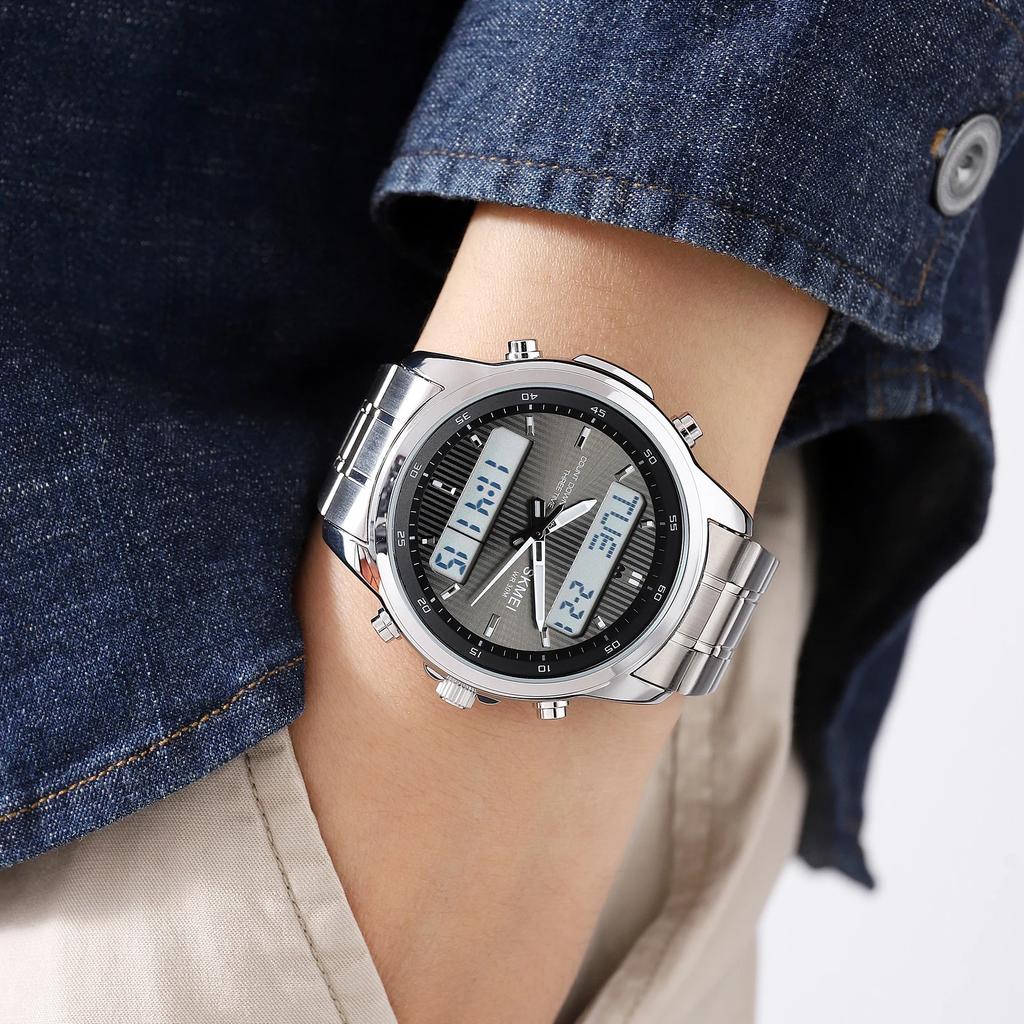 SKMEI 2049 Mens Sport Watch Light Waterproof Electronics Clock Countdown Timer Digital Men Wristwatches Relogio Masculino 1850