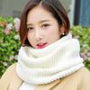Women's Korean Style Solid Color Knit Wool Pullover Scarf - Autumn/Winter 2025