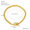 Beaded Bracelet Jewelry Fashionable Stainless Steel 18K Real Gold Plated with Niche High-end Feel Unisex