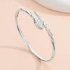 18K Gold Snake-shaped Zirconia Bracelet - European & American Design, Luxurious High-end Jewelry