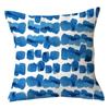 45x45cm Blue Geometric Pillowcase Living Room Sofa Office Seat Lumbar Cushion  Cover Home Decor Throw
