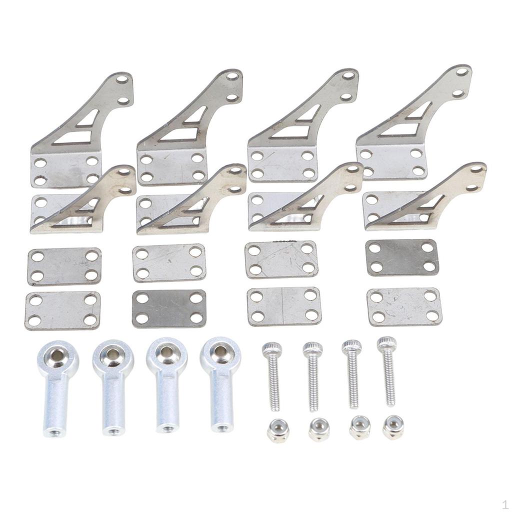 4 Pieces of RC Airplane Control Accessories with Ball Head, Lightweight Replacement, High
