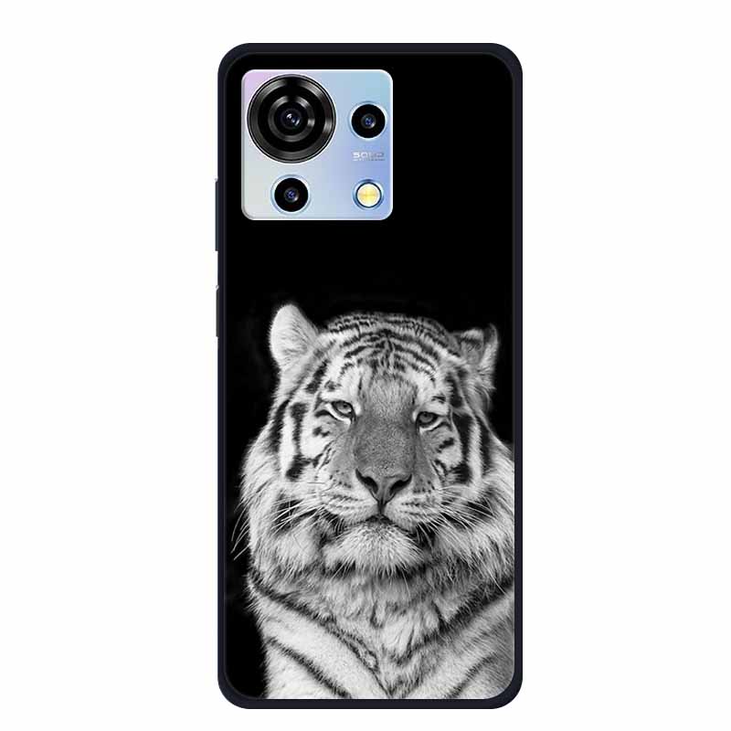 For ZTE V50 Vita Phone Case TPU Soft Back Cover Cartoon Luxury Silicone Phone Cases for ZTE Blade V40 V 40 50 Vita Animal Funda