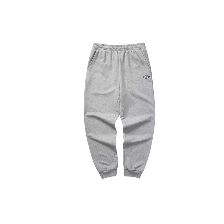 Skechers Colorful Casual Series Solid Color Logo Cuffed Knit Joggers Men Joggers Light-Gray L323M102-004F XXL