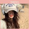 Hip Hop Korean Letters Embroidery Duckbill Hat Men Women Snapback Cotton Baseball Cap Outdoor Sports Dad Trucker Sun Hats