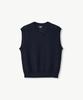 Stco Crochet Knit Vest Navy (Oversized)_Skvva71Osn