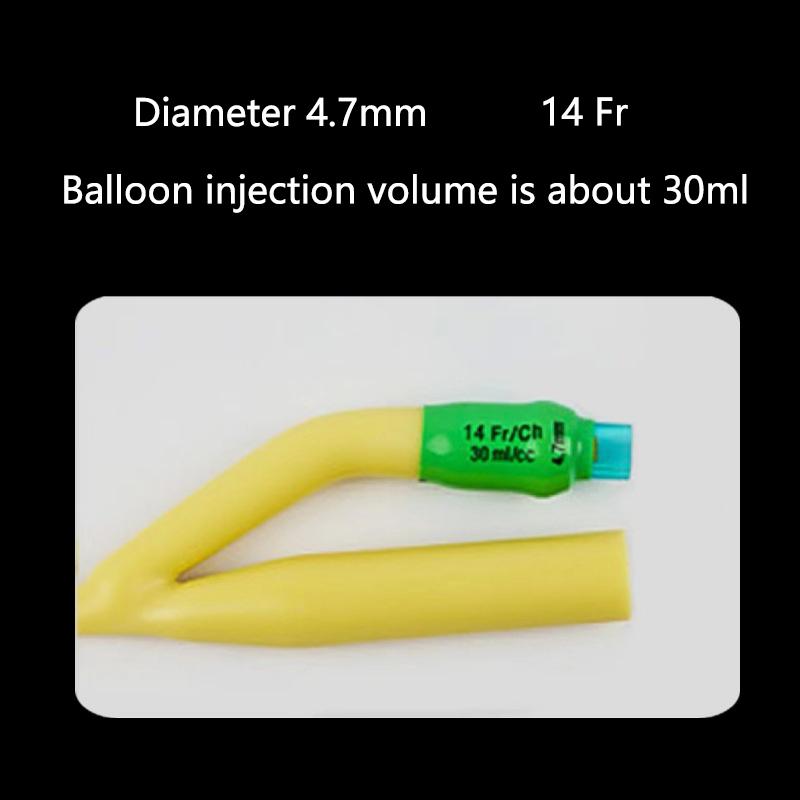 1pcs 2/3 Chamber Latex Catheter Silicone Coated Sterilized Urethral Catheter Male/Women/Children Urinary Catheter