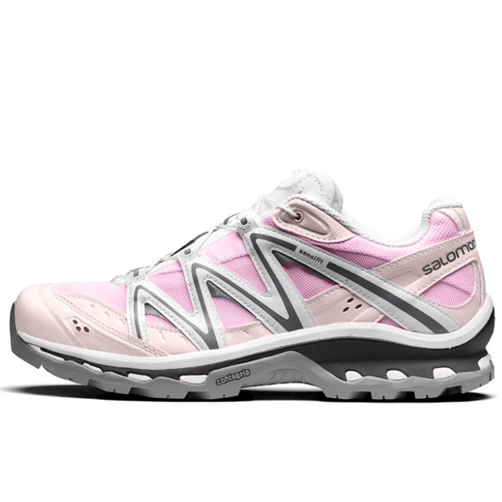 SALOMON XT Quest Slip Resistant Low Top Outdoor Shoes Unisex Pink White Gray 410523(Team501-)