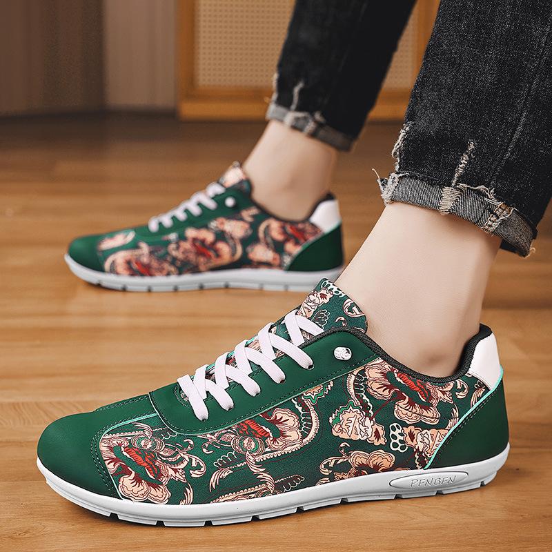 Chinese Style Men's Shoes Guochao Board Shoes Sports and Leisure Forrest Gump Shoes Internet Celebrity Fashion Explosion Ins Korean Version of Versat