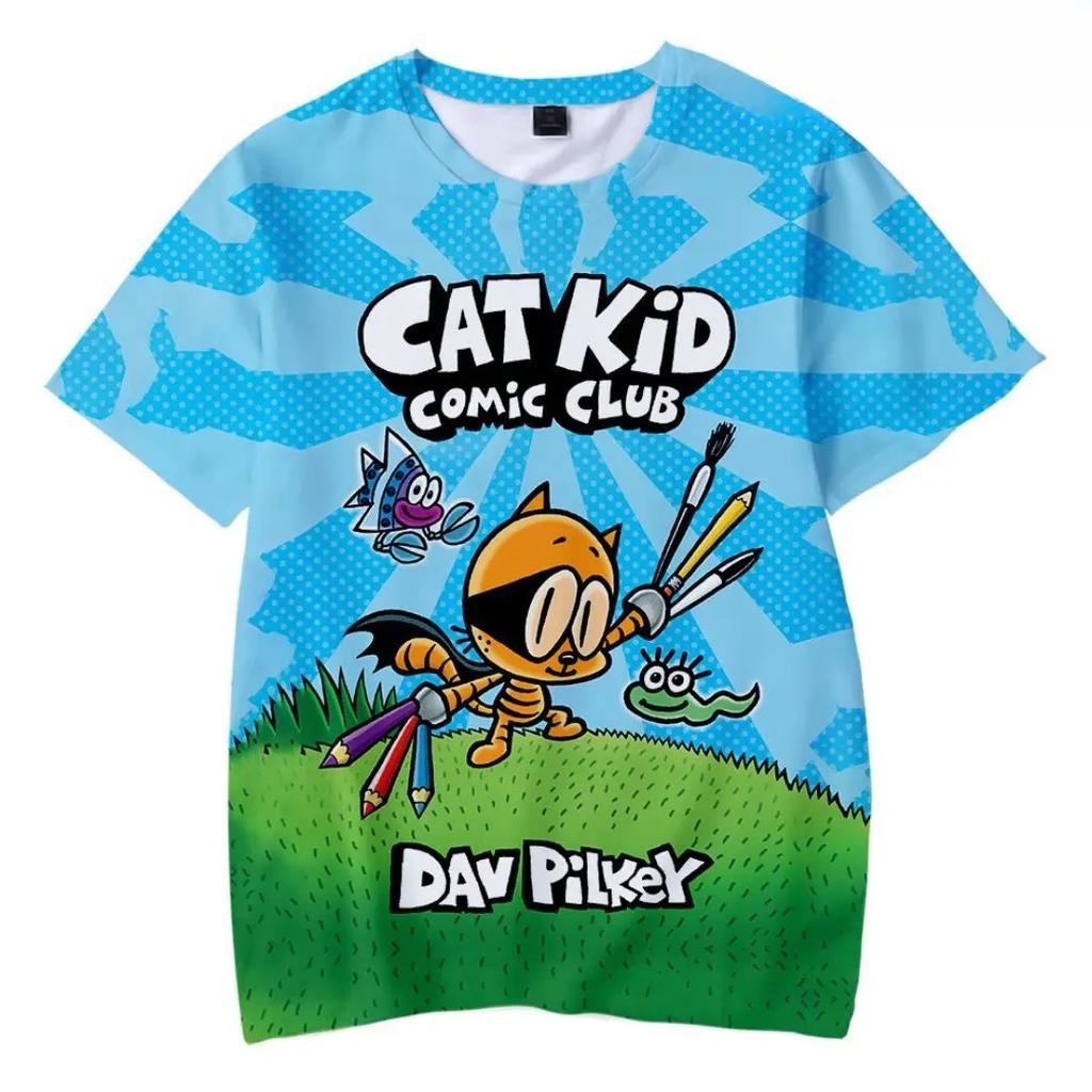 2025 T-shirty dla chłopców z kreskówkami, anime, psem, mężczyzną, letnie, z krótkim rękawem, ubrania dla chłopców, T-shirt, topy, koszulka, odzież dziecięca