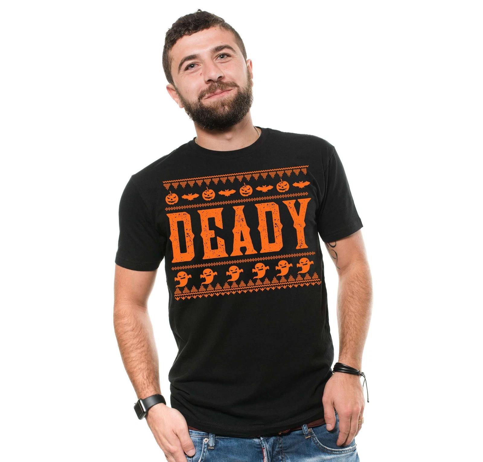 Deady Halloween Shirt Funny Halloween Shirt Halloween Ghost Pumpkin Tees L