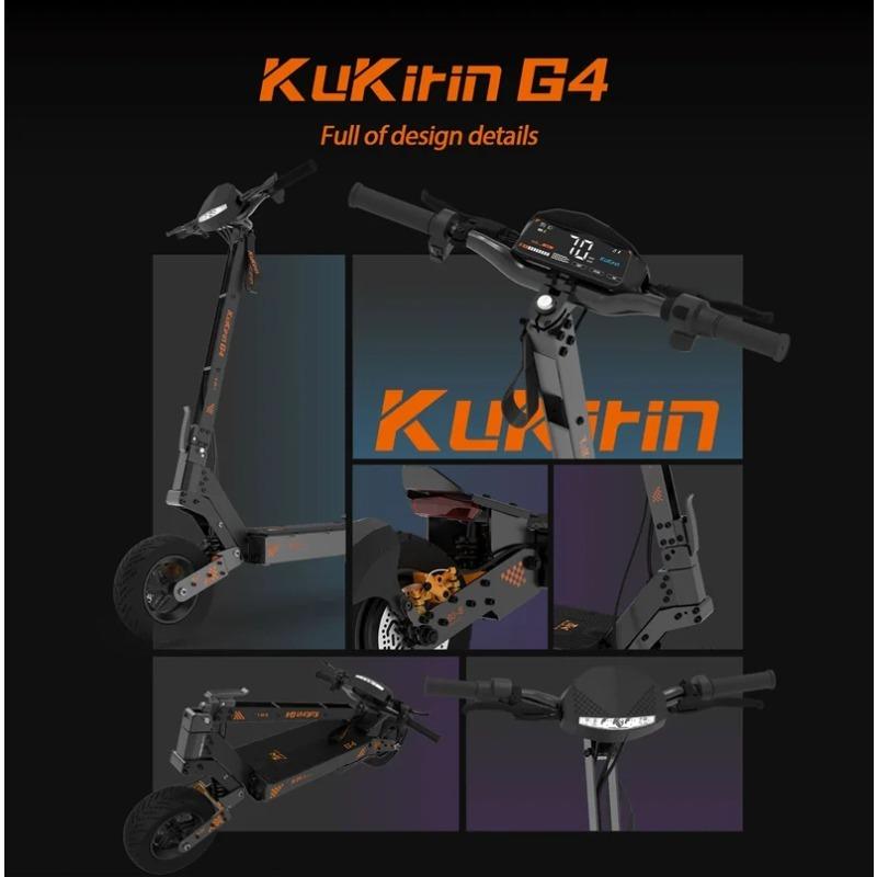 EU Lager KuKirin G4 Elektroroller 2000W Motor 60V 20Ah Akku 75km Top Reichweite 70km/h Max Geschwindigkeit 11" Offroad Vakuumreifen