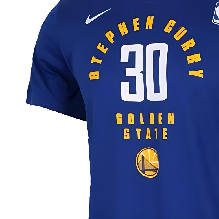 Nike T Shirt Golden State Warriors Men's Blue AA2322-495