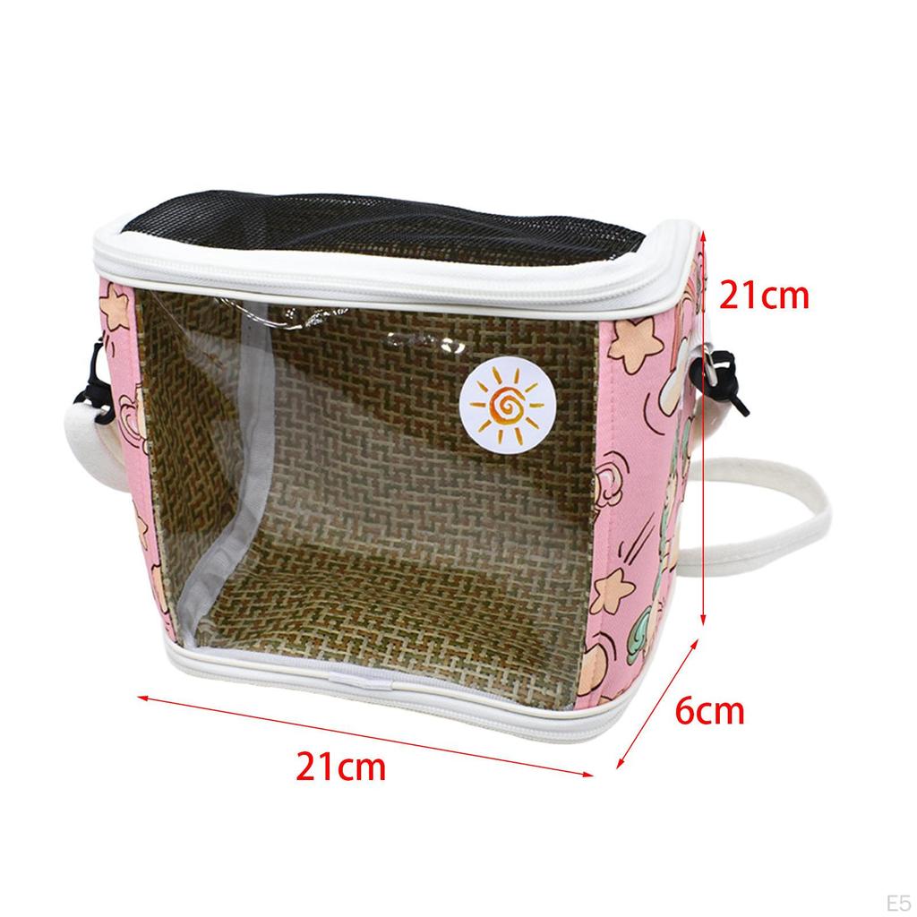 Geantă de transport pentru păsări Crossbody, respirabilă, ușoară, de călătorie, cușcă pentru papagali, umăr pentru plimbare