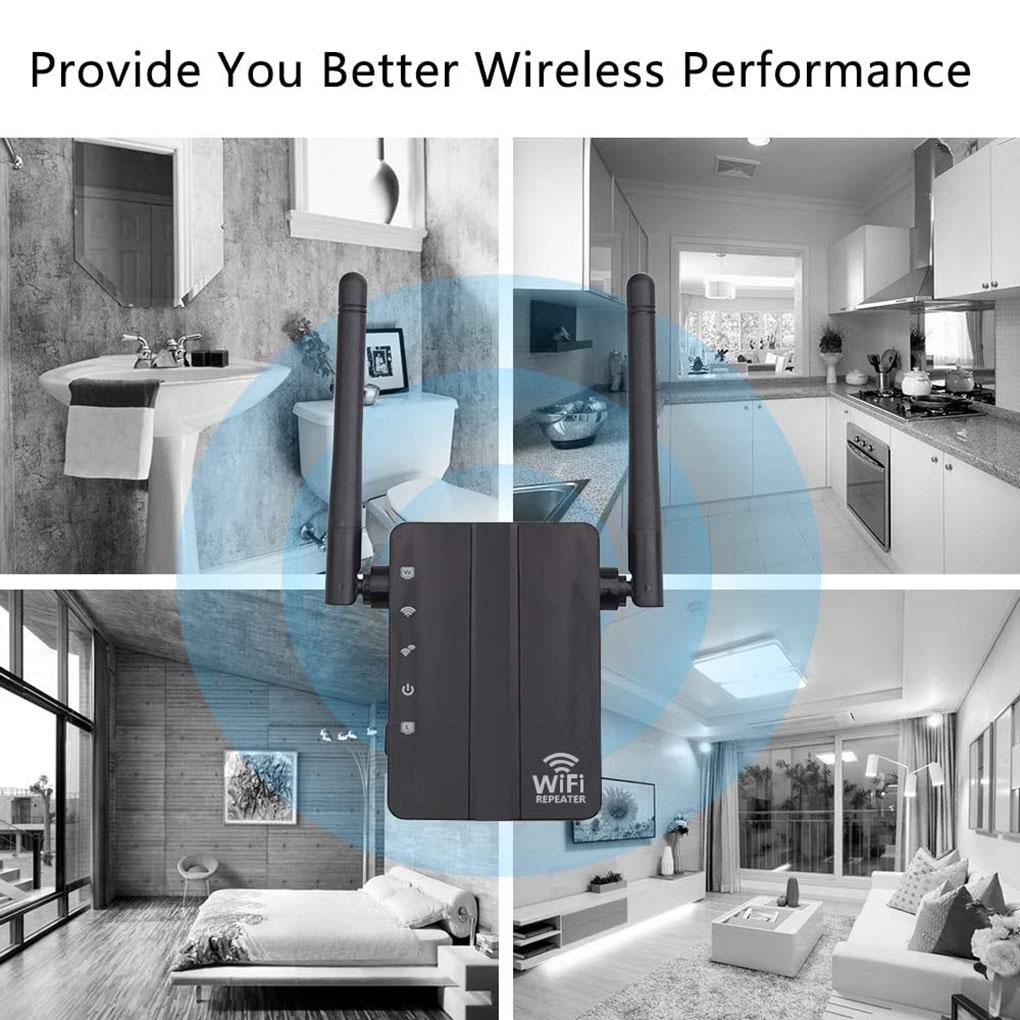 Dual Antenna 2\.4G Wifi Home Office Wifi Signal Extender Wireless Amplifier
