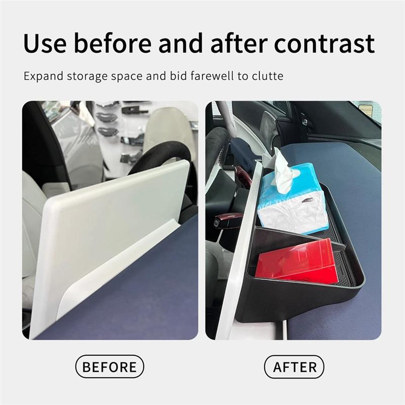 Precise Car Central Control Screen Rear Storage Box For Xpeng G6 2023-2024 Car Interior Accessories Dashboard Storage Tray