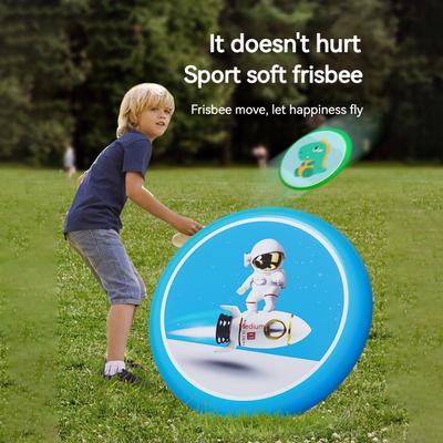 20cm Soft Security Swivel Flying Disc Professional Throwing Disc Children Sports Game Parent-child Movement Outdoor Camping