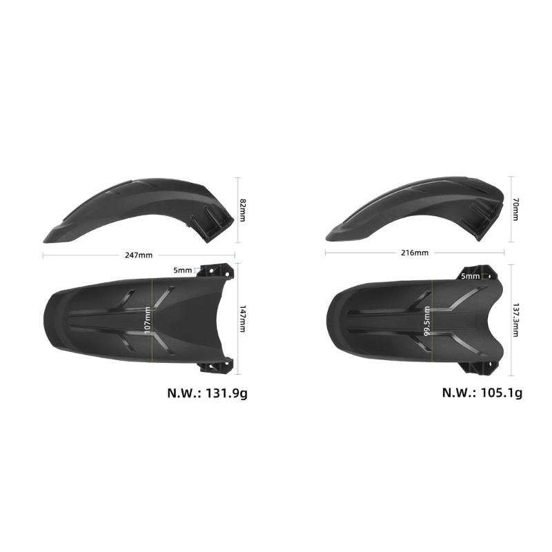 Universals Bike Mudguard Detachable Durability Plastics Splashes Bicycles Guard for Commuting Accessories