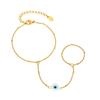 Fashion Accessories Wind Niche Stainless Steel Bead Chain Devil'S Eye Finger Tassel Br-2614