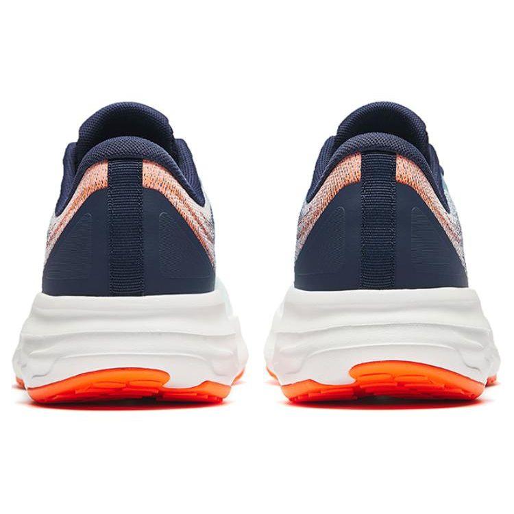 Anta Running Series Shock Absorption Non-Slip Low-Top Running Shoes Men Sneakers White Blue Orange 912425530-3