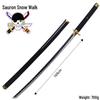 One Piece Zoro Cosplay Wooden Swords: Shusui, Sandai Kitetsu, Yubashiri, 104CM Décor
