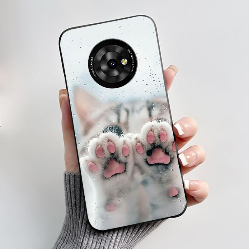 Casing For TCL Suixuetang M1 / OneTouch T615N Phone Case Luxury Dragon Cute Cool Boys Girls Soft Silicone Back Cover Black Shell