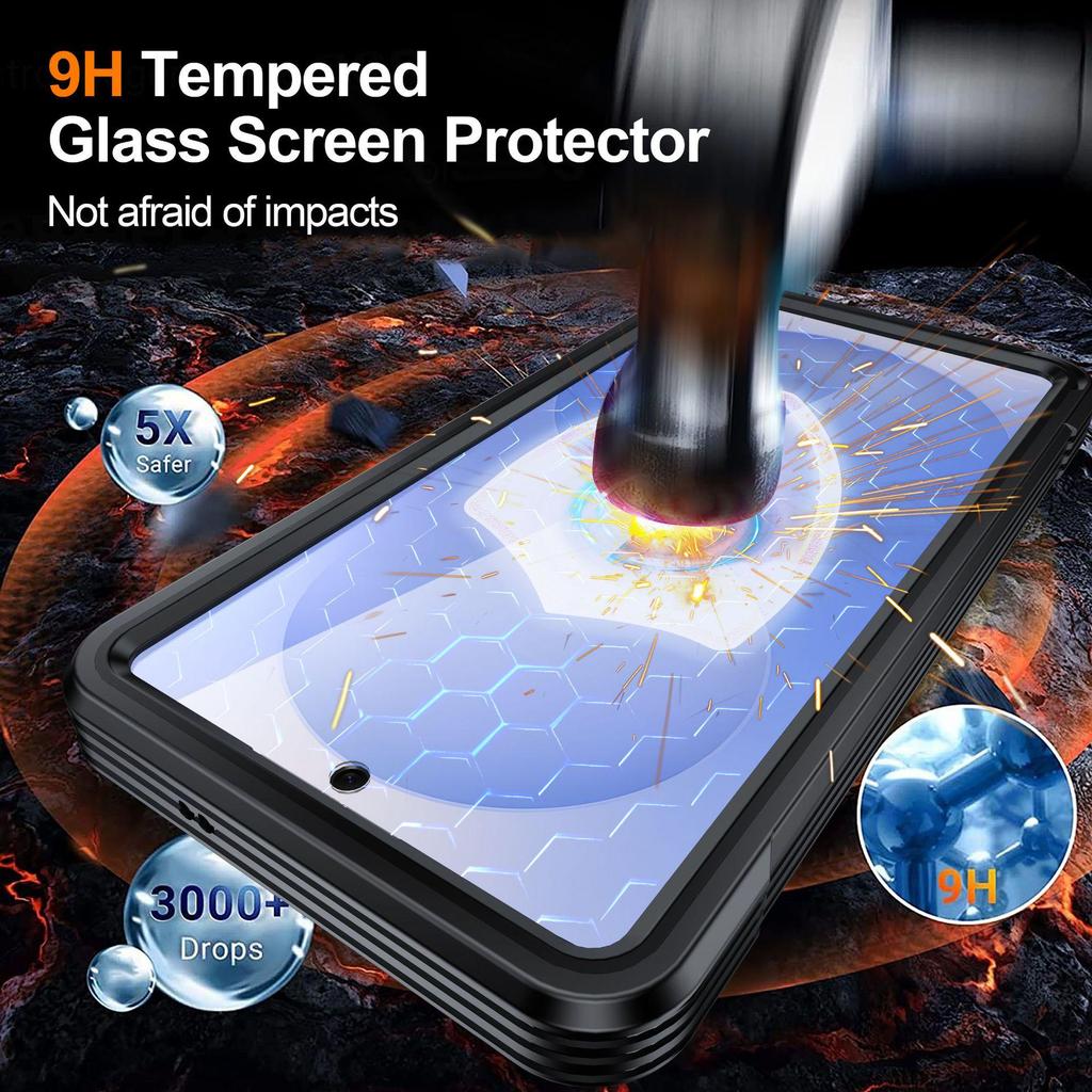 Compatible with Samsung Galaxy S26 Series: Shockproof, Drop-proof Full Coverage Phone Case with Integrated Shell and Film.