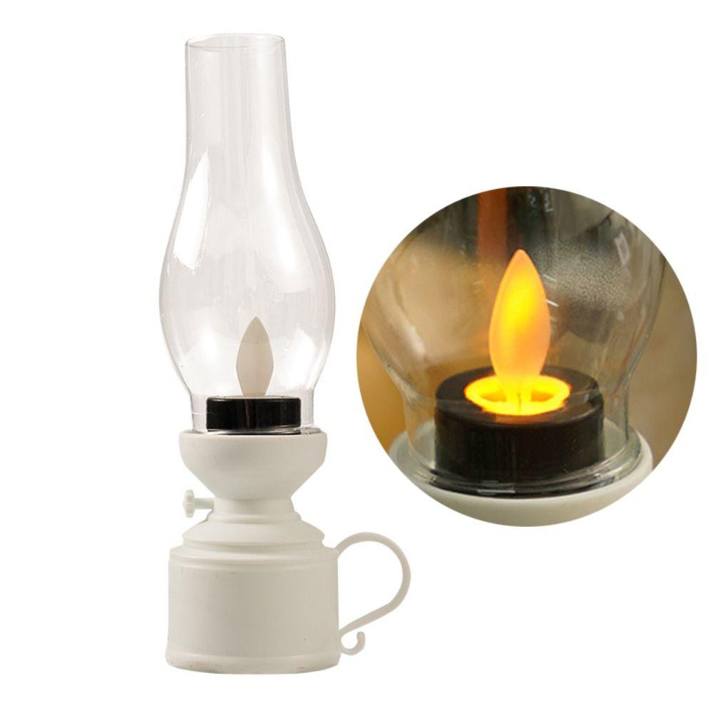 Home Night Light Decoration LED Halloween Oil Lamp Festival Electronic Kerosene Lamp  Table Lamps