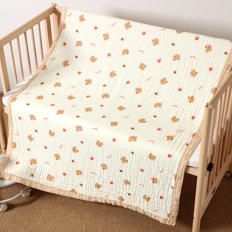 Children s Pure Cotton Six-Layer Gauze Bath Towel & Blanket - Soft, High-Density, All-Cotton, Wide Edge, Enlarged for Babies. 150*120 cm