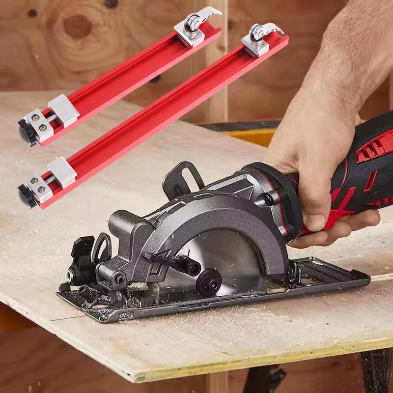 Ayarlanabilir Daire Testere Ray Kılavuzu Alüminyum Alaşım Kesme Makinesi Yastıklı Taban Plakası Ahşap İşleme Kesme Aletleri Parçaları